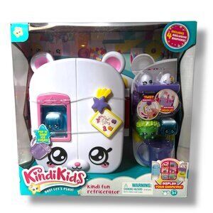 Kindi Kids Fun Refrigerator Fridge- Includes 4 Exclusive Shopkins Doll Playset